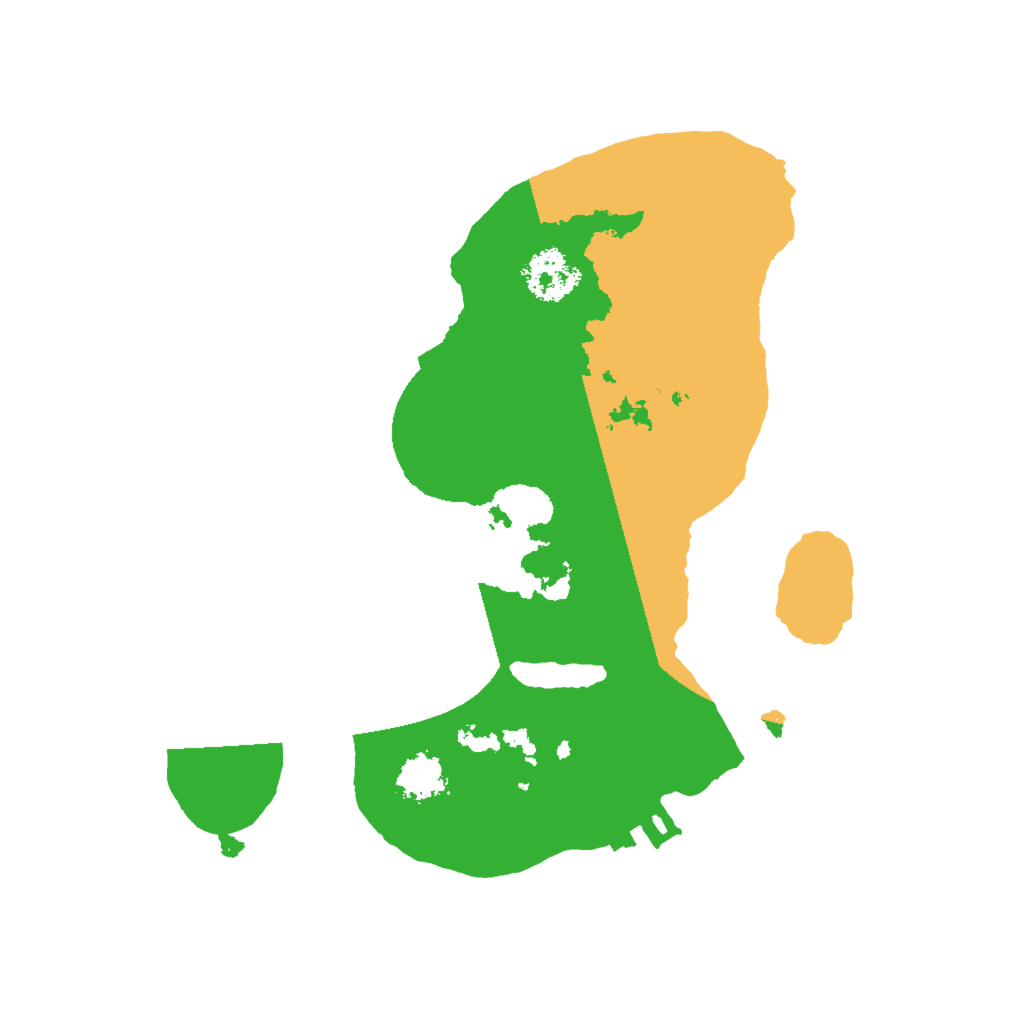 Biome Rust Map: Procedural Map, Size: 2000, Seed: 44236