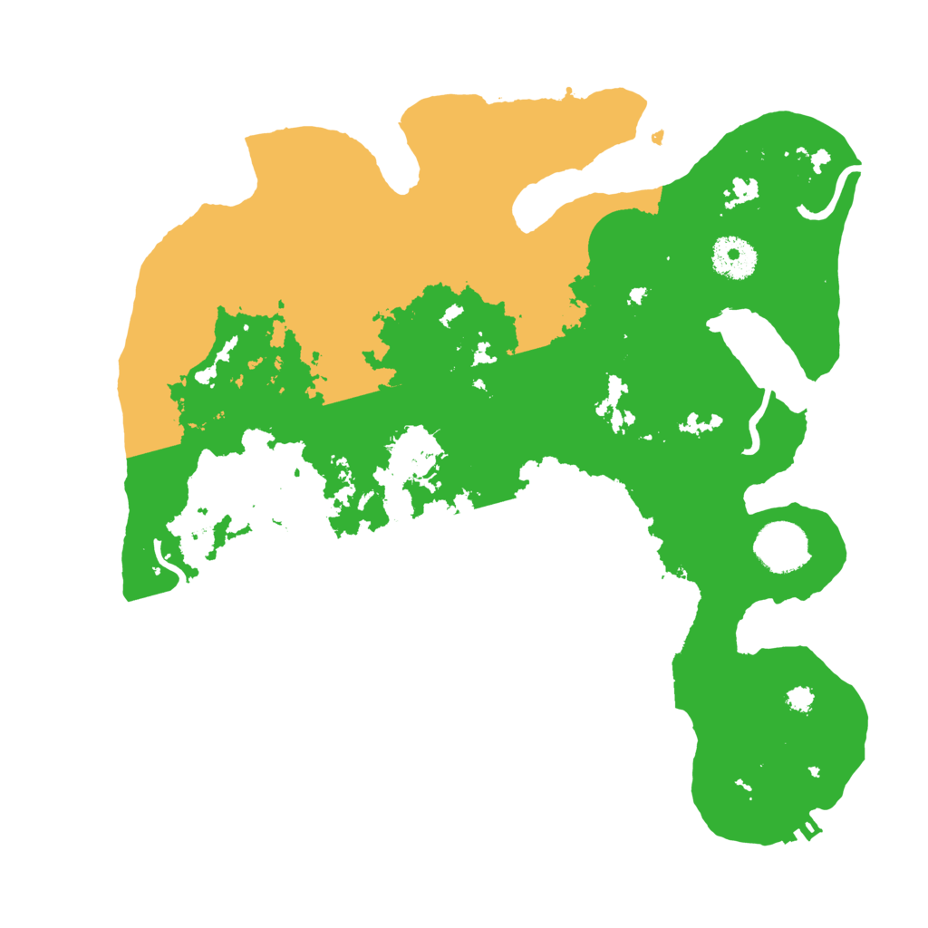 Biome Rust Map: Procedural Map, Size: 3200, Seed: 1950375