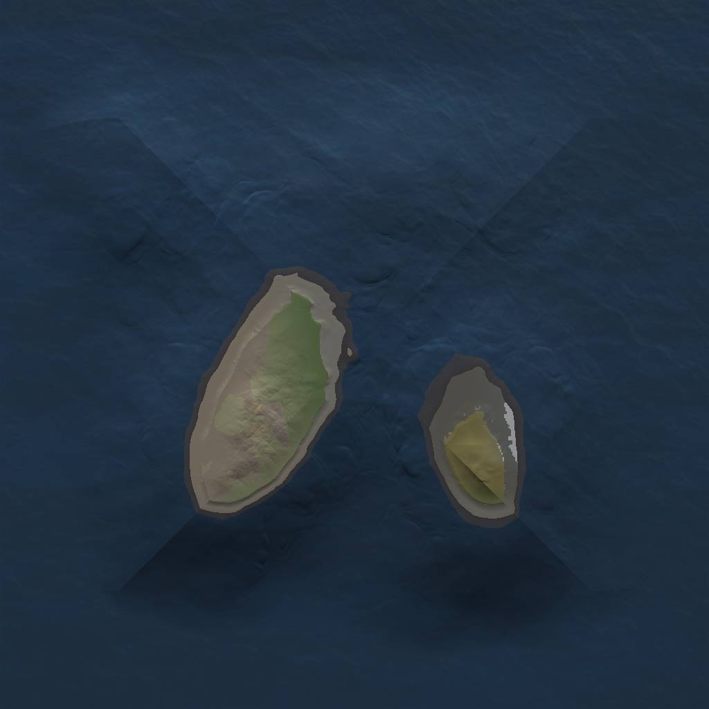 Rust Map: Barren, Size: 1000, Seed: 6856, 2 Monuments