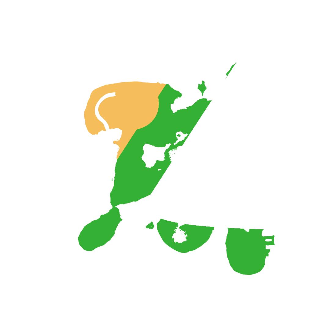 Biome Rust Map: Procedural Map, Size: 2000, Seed: 833975357