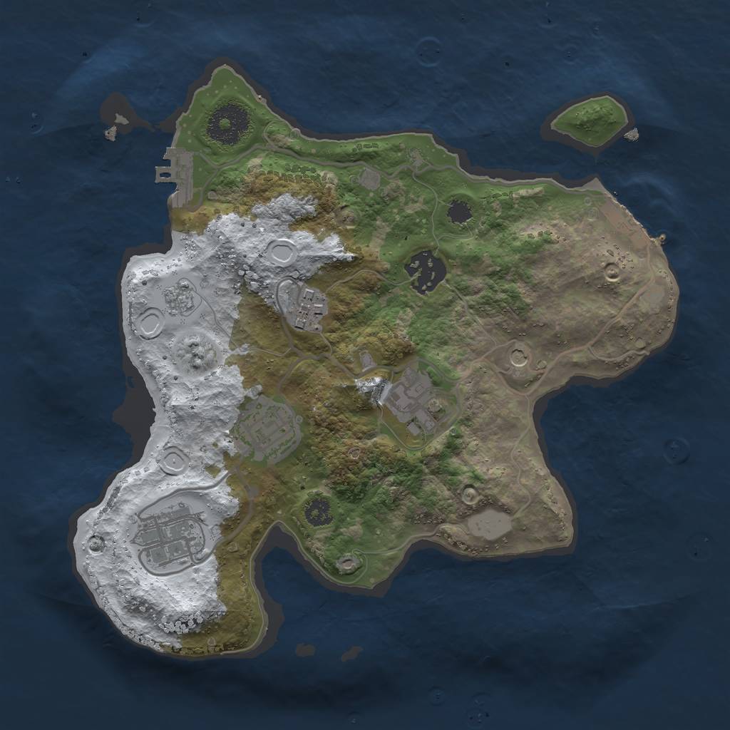 Procedural Map :: Rust Map :: Just-Wiped