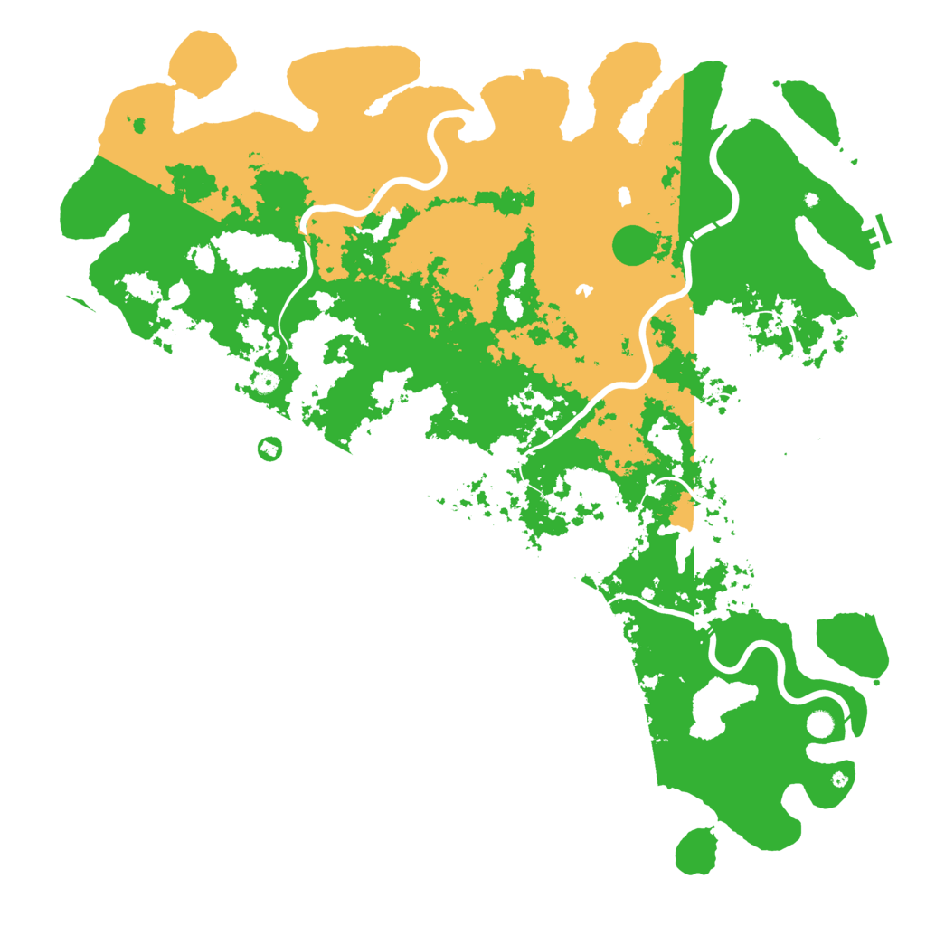 Biome Rust Map: Procedural Map, Size: 6000, Seed: 90104
