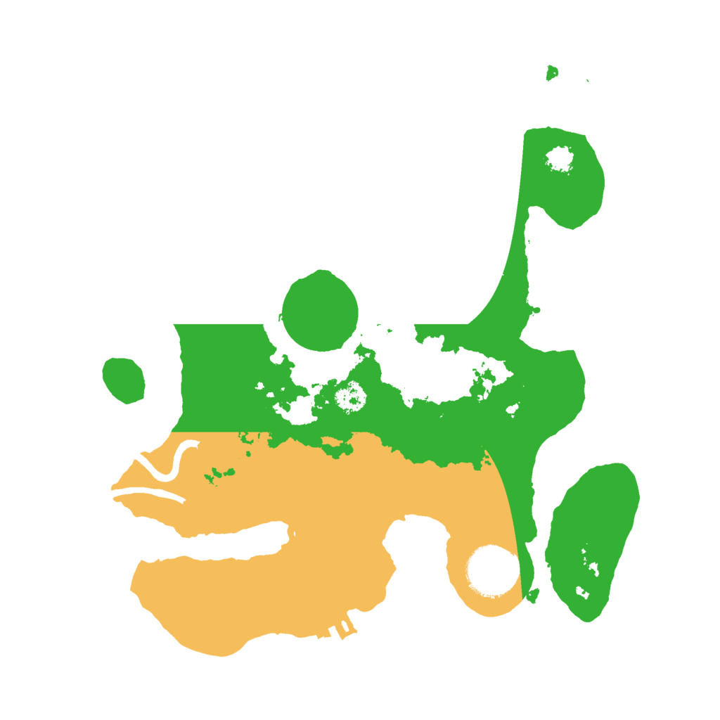 Biome Rust Map: Procedural Map, Size: 2500, Seed: 23819