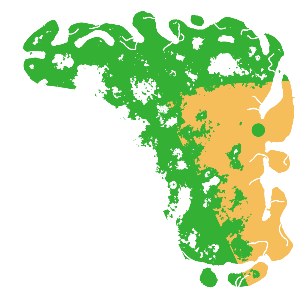 Biome Rust Map: Procedural Map, Size: 6000, Seed: 742185
