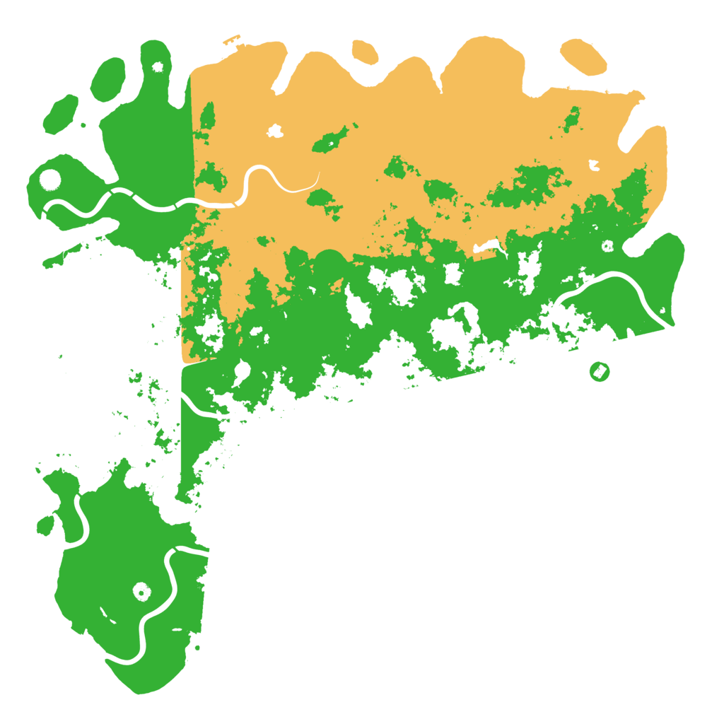 Biome Rust Map: Procedural Map, Size: 6000, Seed: 676164