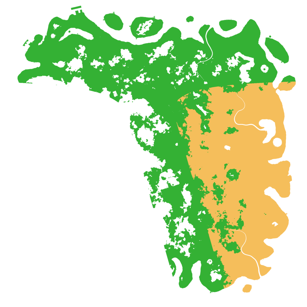 Biome Rust Map: Procedural Map, Size: 6000, Seed: 955597