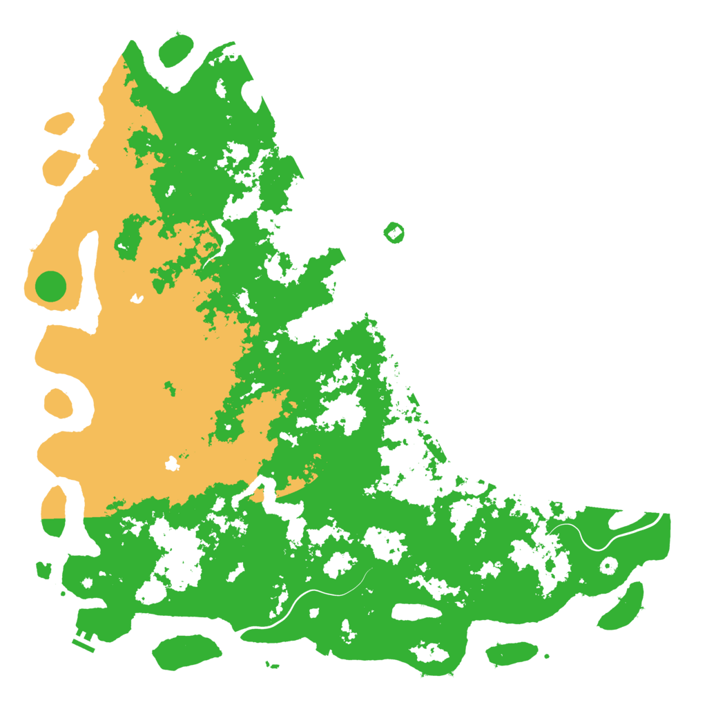 Biome Rust Map: Procedural Map, Size: 6000, Seed: 673801