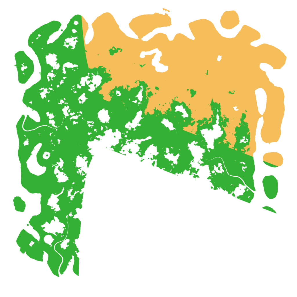Biome Rust Map: Procedural Map, Size: 6000, Seed: 358151