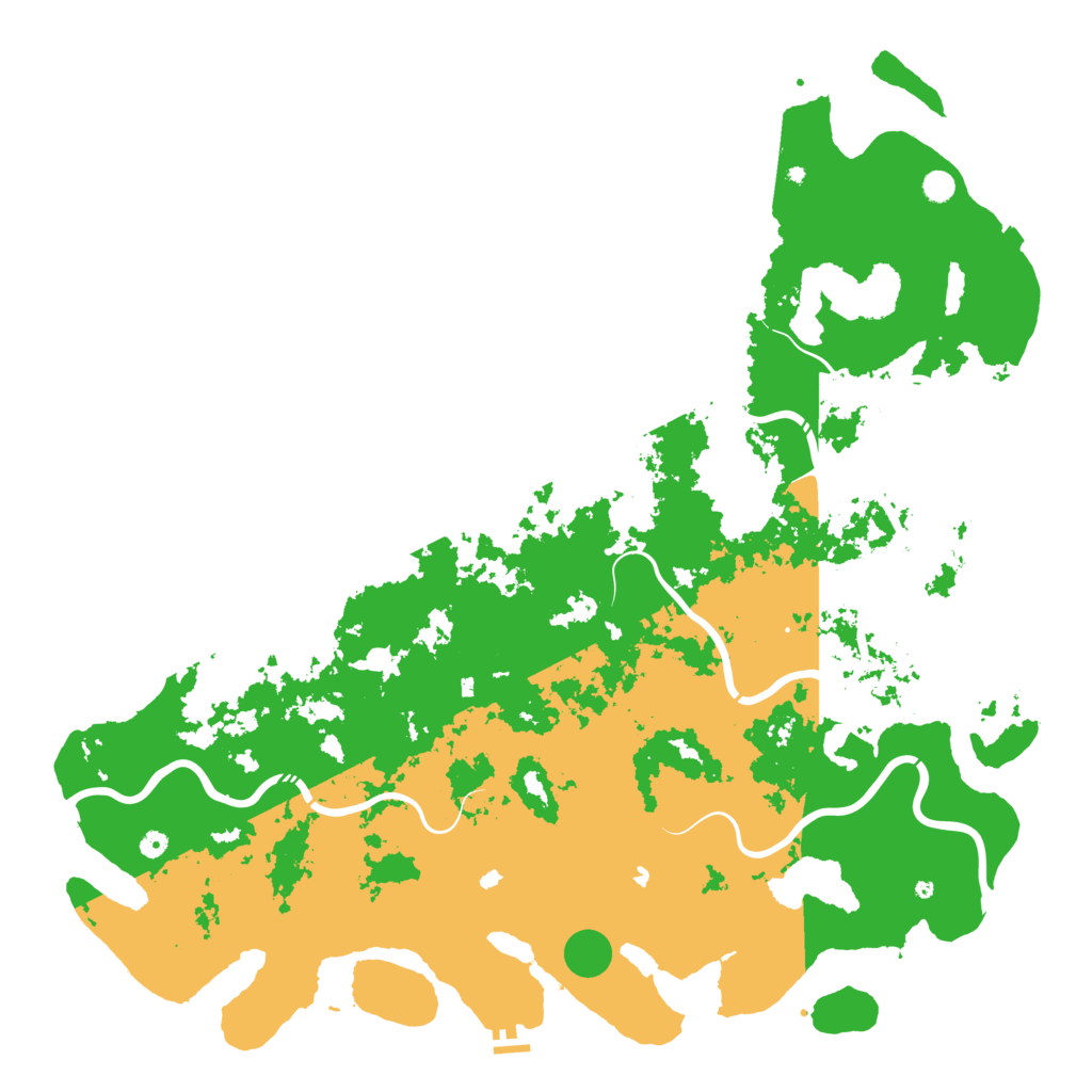 Biome Rust Map: Procedural Map, Size: 6000, Seed: 758154