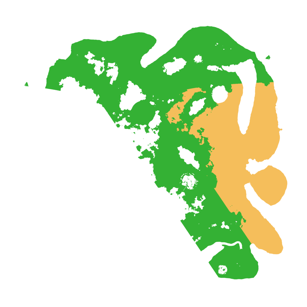 Biome Rust Map: Procedural Map, Size: 3500, Seed: 242255