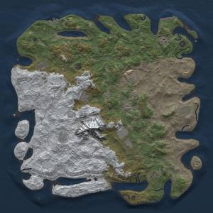 Thumbnail Rust Map: Procedural Map, Size: 5000, Seed: 57, 20 Monuments