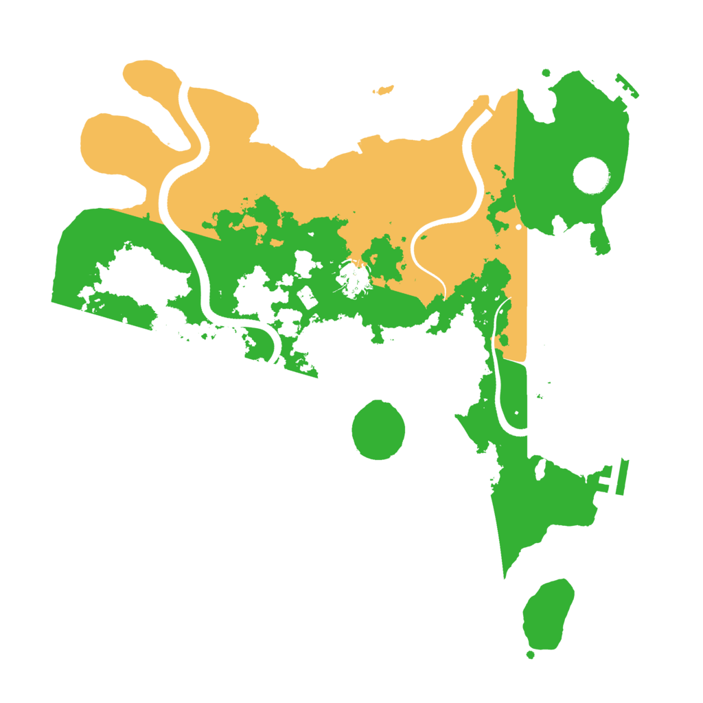 Biome Rust Map: Procedural Map, Size: 3500, Seed: 1077847743