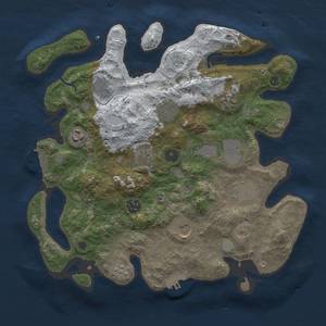 Thumbnail Rust Map: Procedural Map, Size: 3500, Seed: 1285567, 19 Monuments