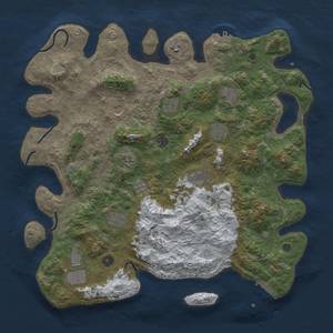 Thumbnail Rust Map: Procedural Map, Size: 4500, Seed: 4212950, 20 Monuments