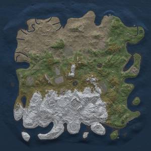 Thumbnail Rust Map: Procedural Map, Size: 4500, Seed: 13499623, 20 Monuments