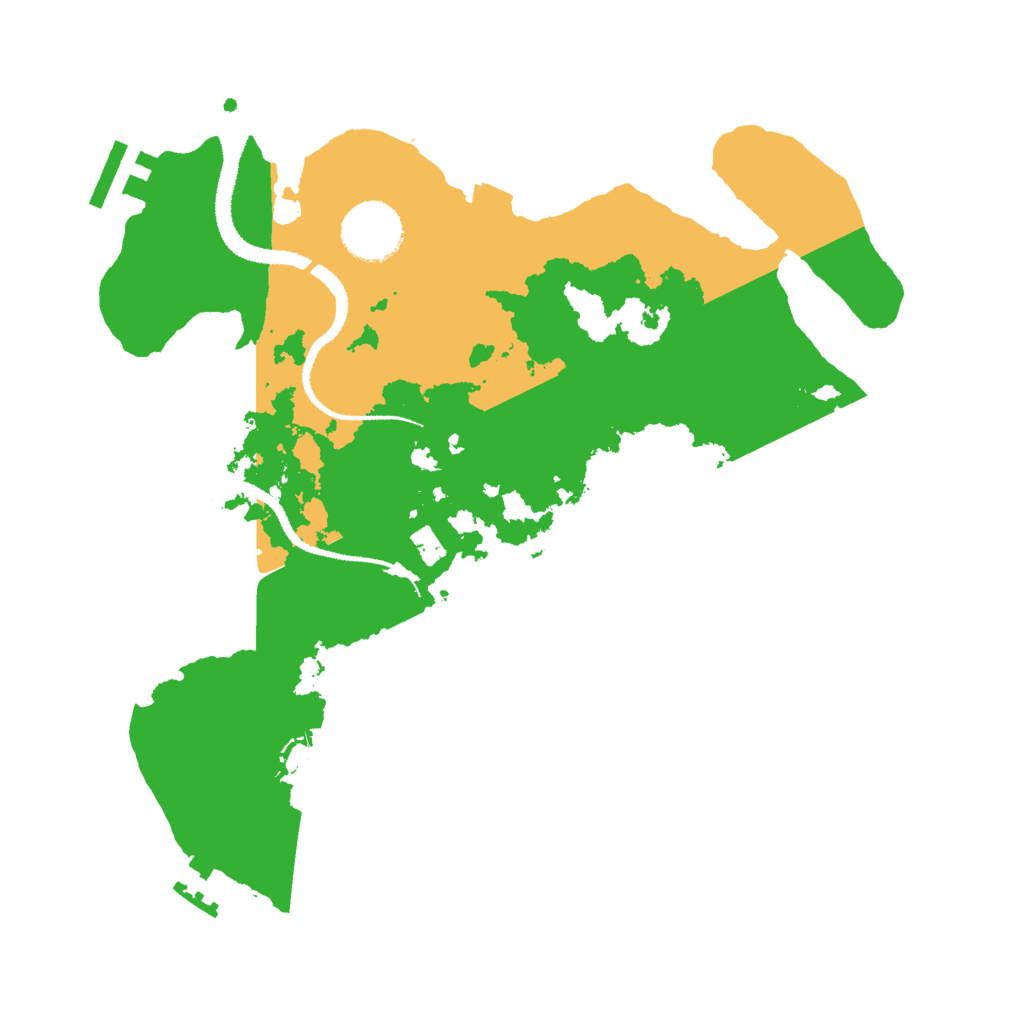 Biome Rust Map: Procedural Map, Size: 3000, Seed: 2434522