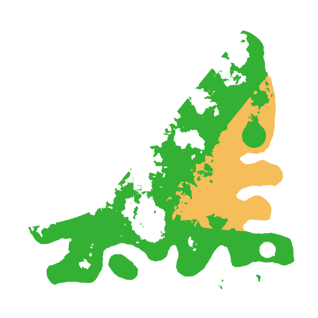 Biome Rust Map: Barren, Size: 3500, Seed: 32198277