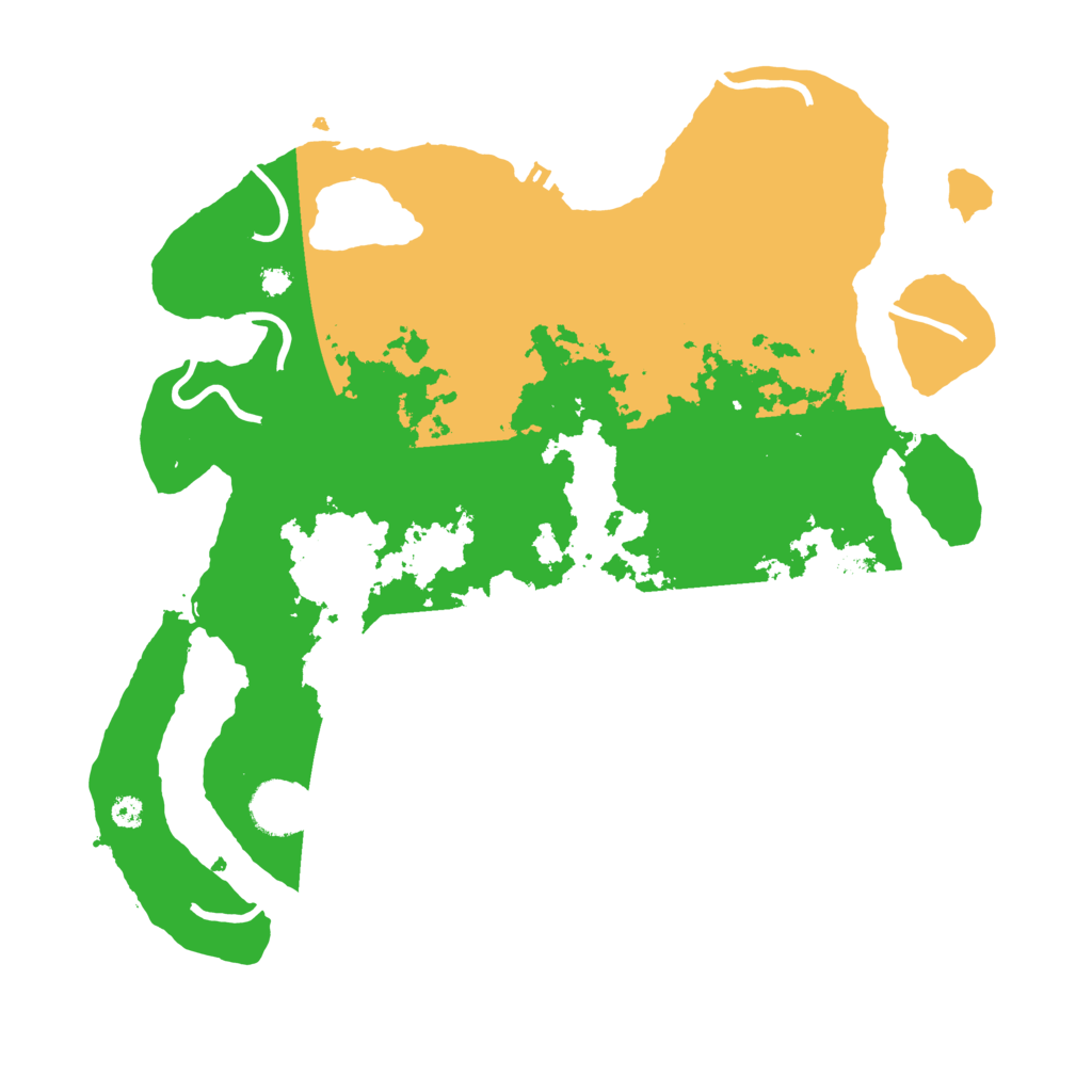Biome Rust Map: Procedural Map, Size: 3500, Seed: 651482115