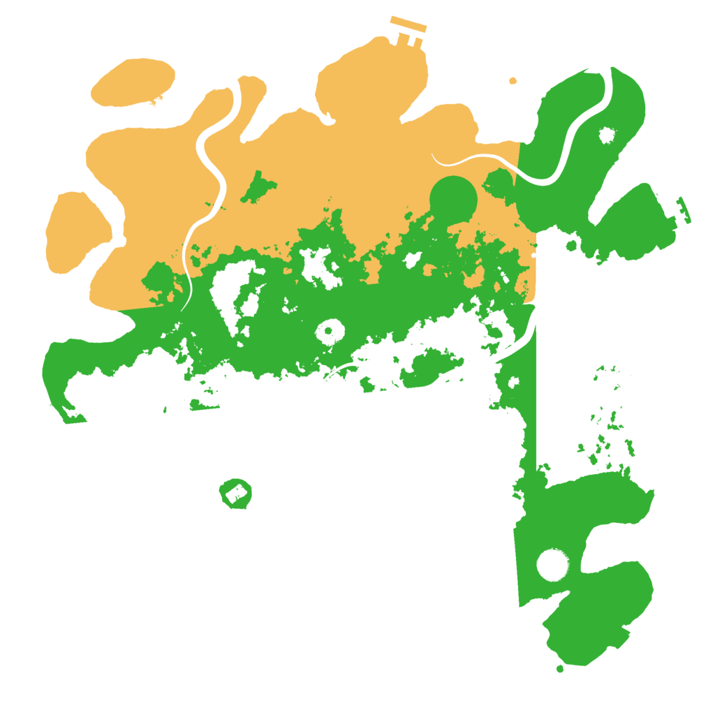 Biome Rust Map: Procedural Map, Size: 3950, Seed: 311692169