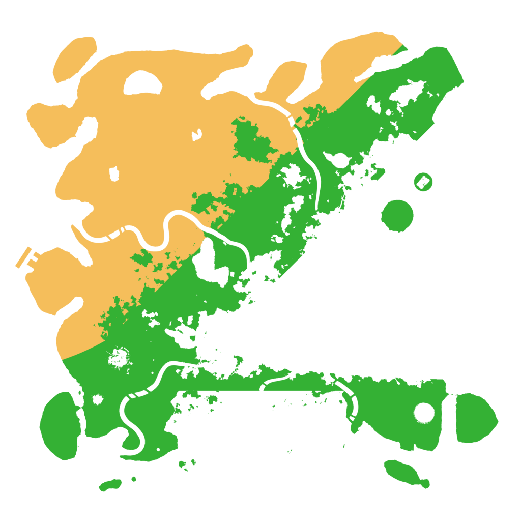 Biome Rust Map: Procedural Map, Size: 4500, Seed: 2005082486