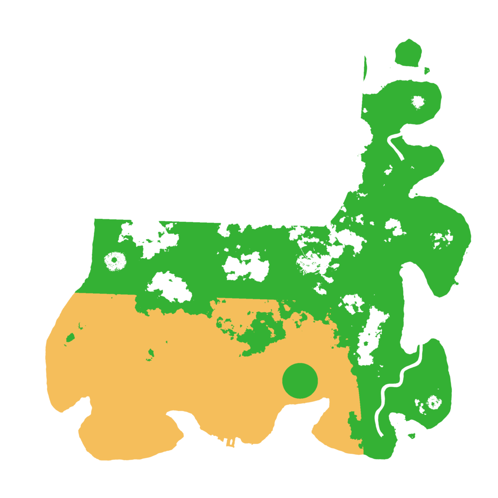 Biome Rust Map: Procedural Map, Size: 3700, Seed: 1996197476