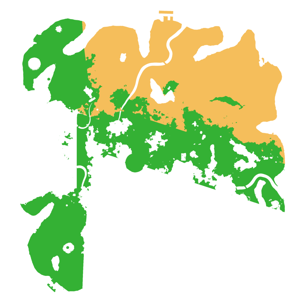 Biome Rust Map: Procedural Map, Size: 4350, Seed: 1985643217
