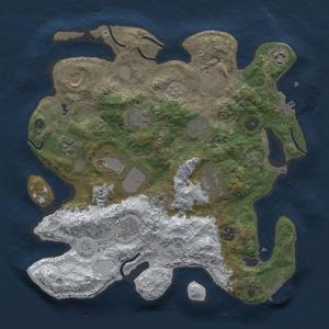 Thumbnail Rust Map: Procedural Map, Size: 3500, Seed: 309073123, 20 Monuments