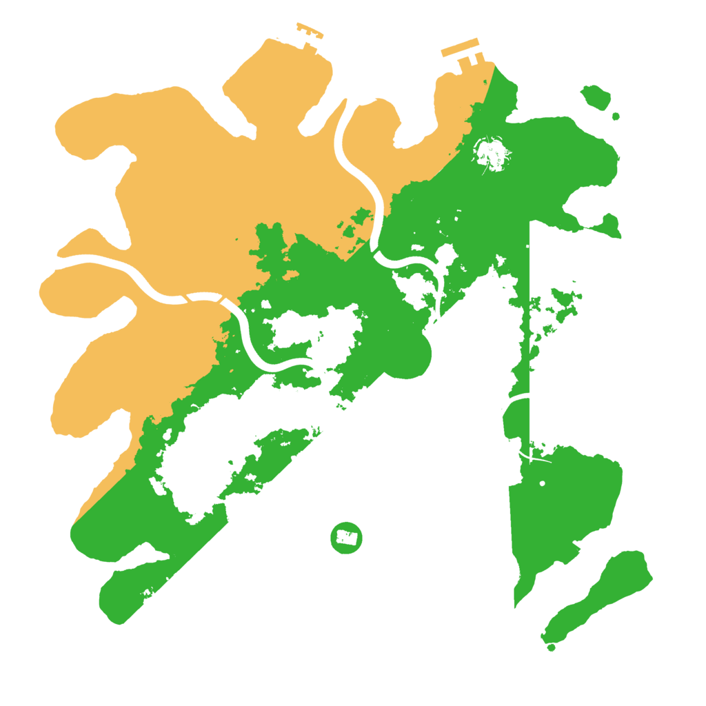 Biome Rust Map: Procedural Map, Size: 3700, Seed: 771235151