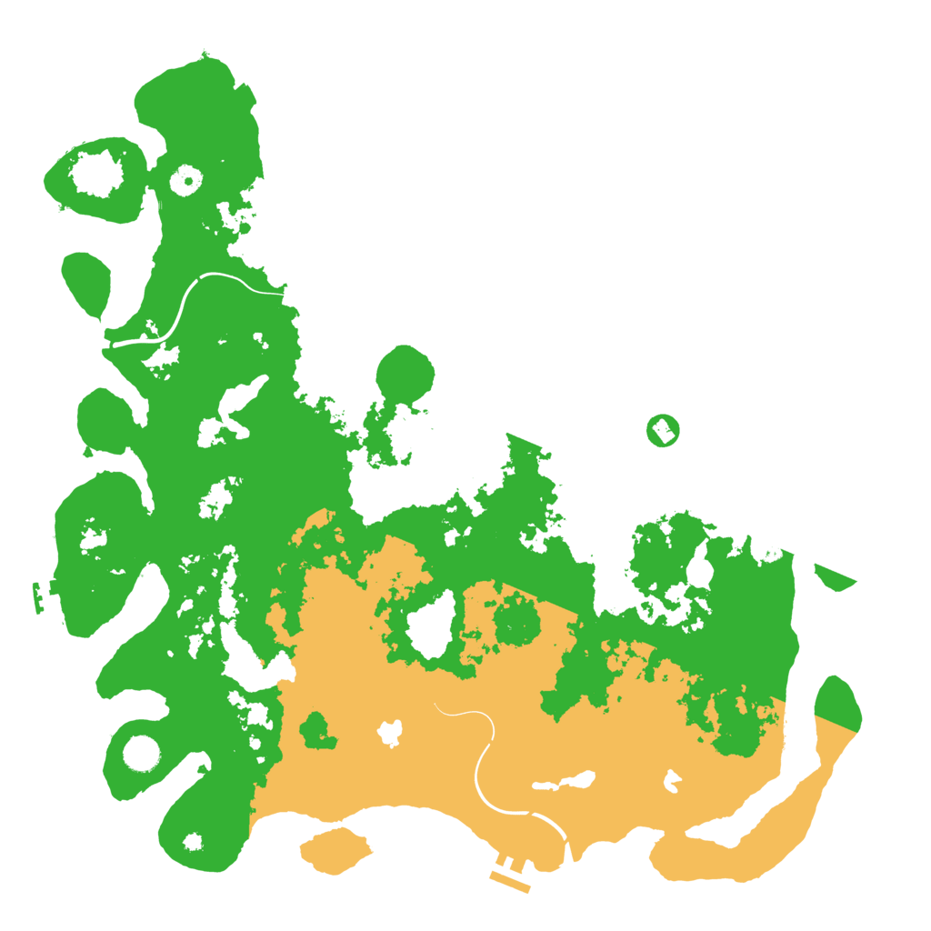 Biome Rust Map: Procedural Map, Size: 4500, Seed: 2524