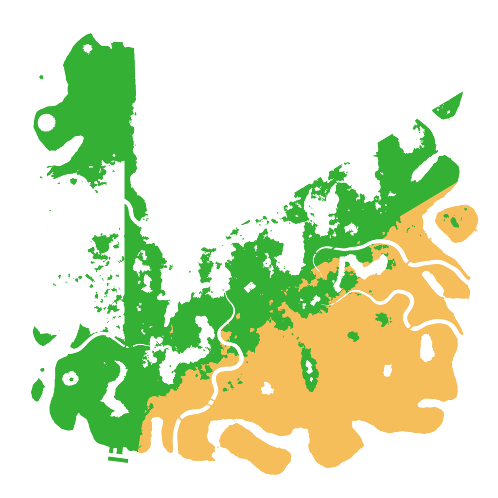 Biome Rust Map: Procedural Map, Size: 5000, Seed: 1180