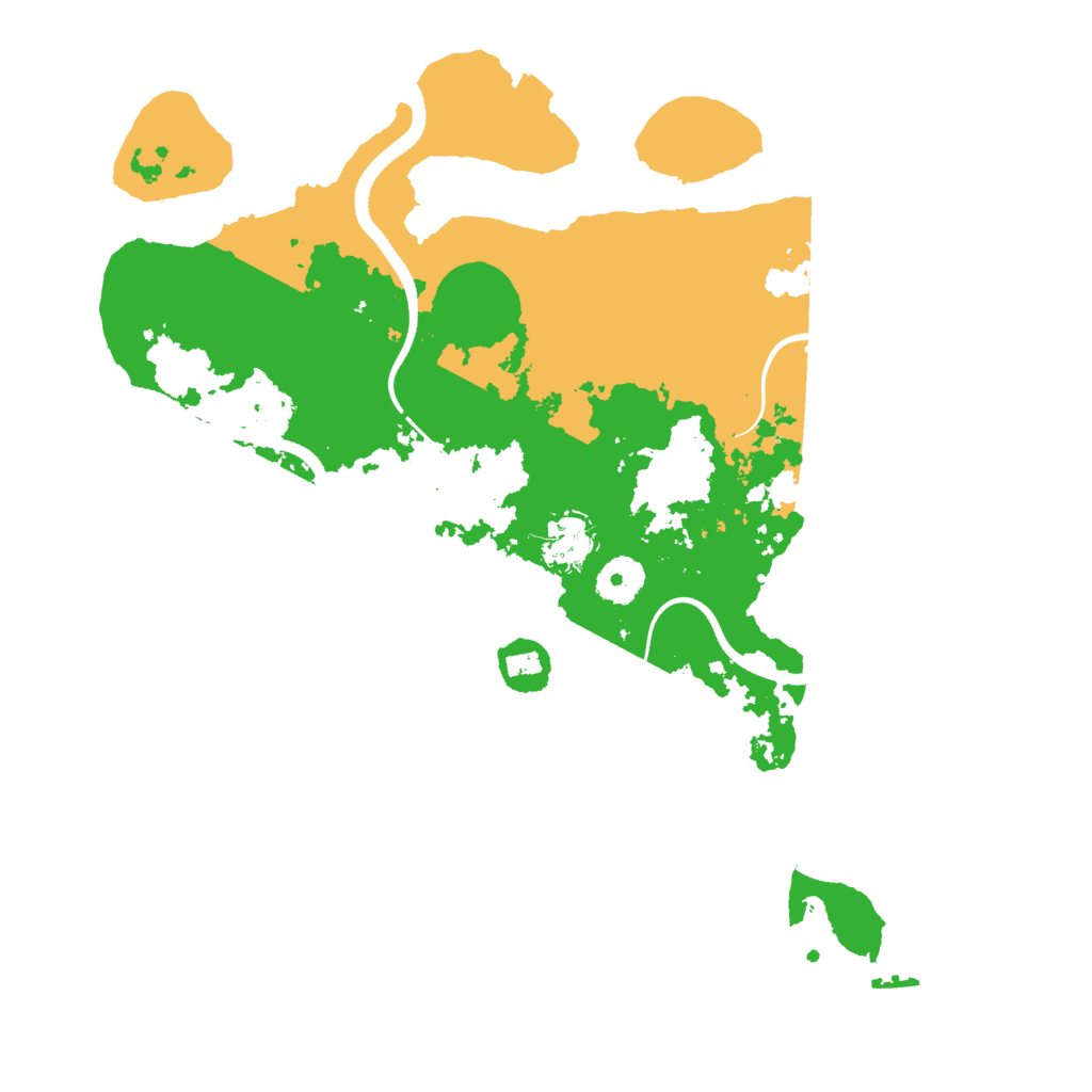 Biome Rust Map: Procedural Map, Size: 3500, Seed: 1520