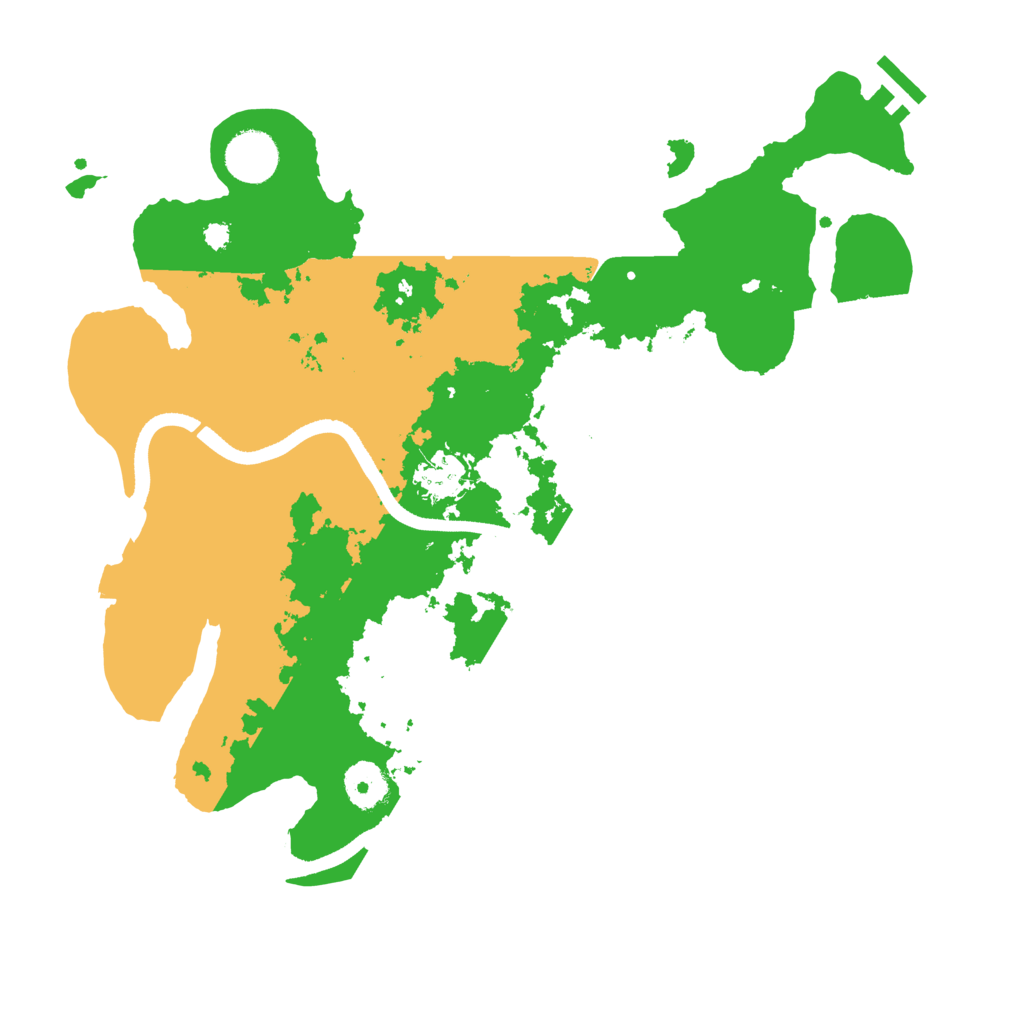 Biome Rust Map: Procedural Map, Size: 3500, Seed: 198570496