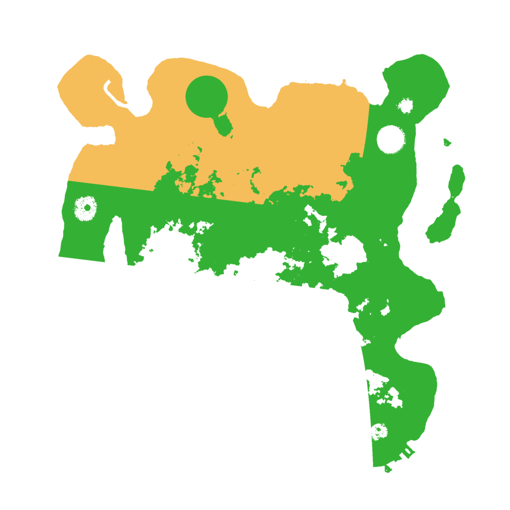 Biome Rust Map: Procedural Map, Size: 3200, Seed: 6054296