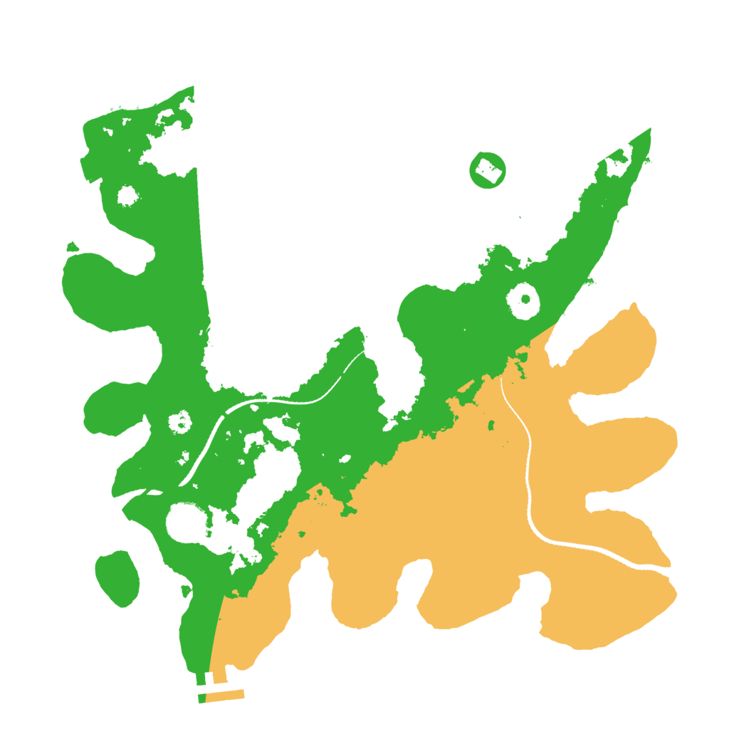 Biome Rust Map: Procedural Map, Size: 3200, Seed: 367958
