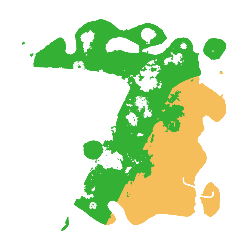Biome Rust Map: Procedural Map, Size: 3500, Seed: 11133