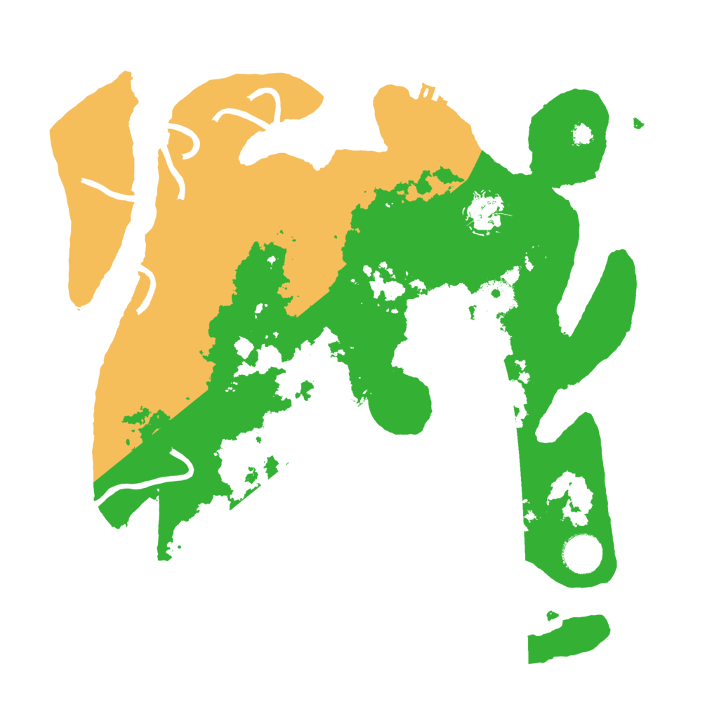 Biome Rust Map: Procedural Map, Size: 3200, Seed: 249964