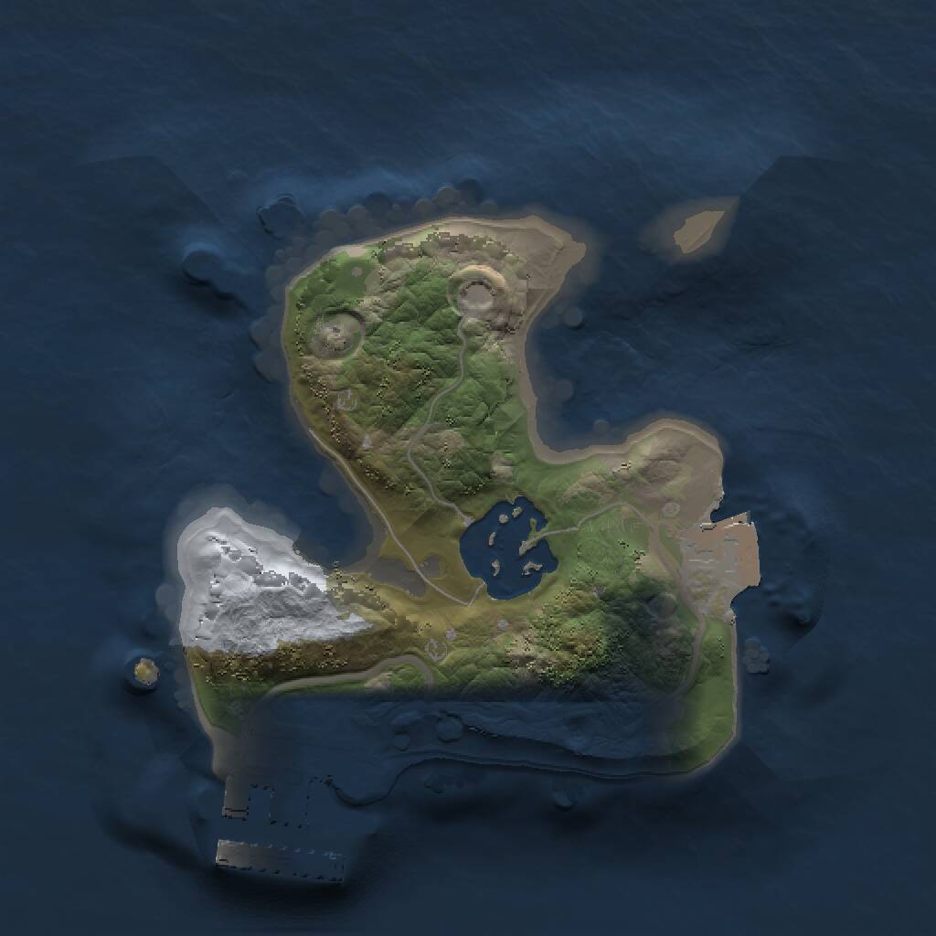 Rust Map: Procedural Map, Size: 1500, Seed: 189541241, 3 Monuments
