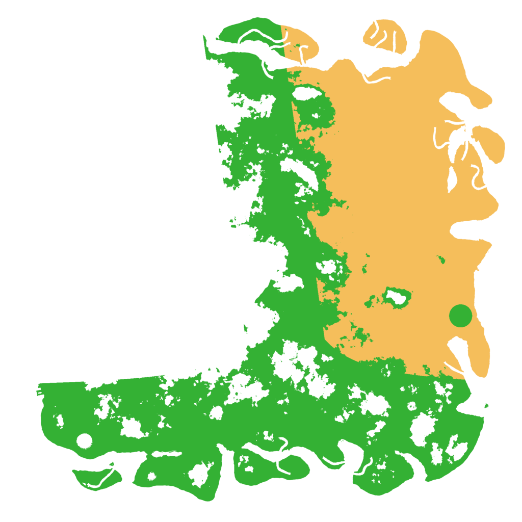 Biome Rust Map: Procedural Map, Size: 6000, Seed: 1127243327