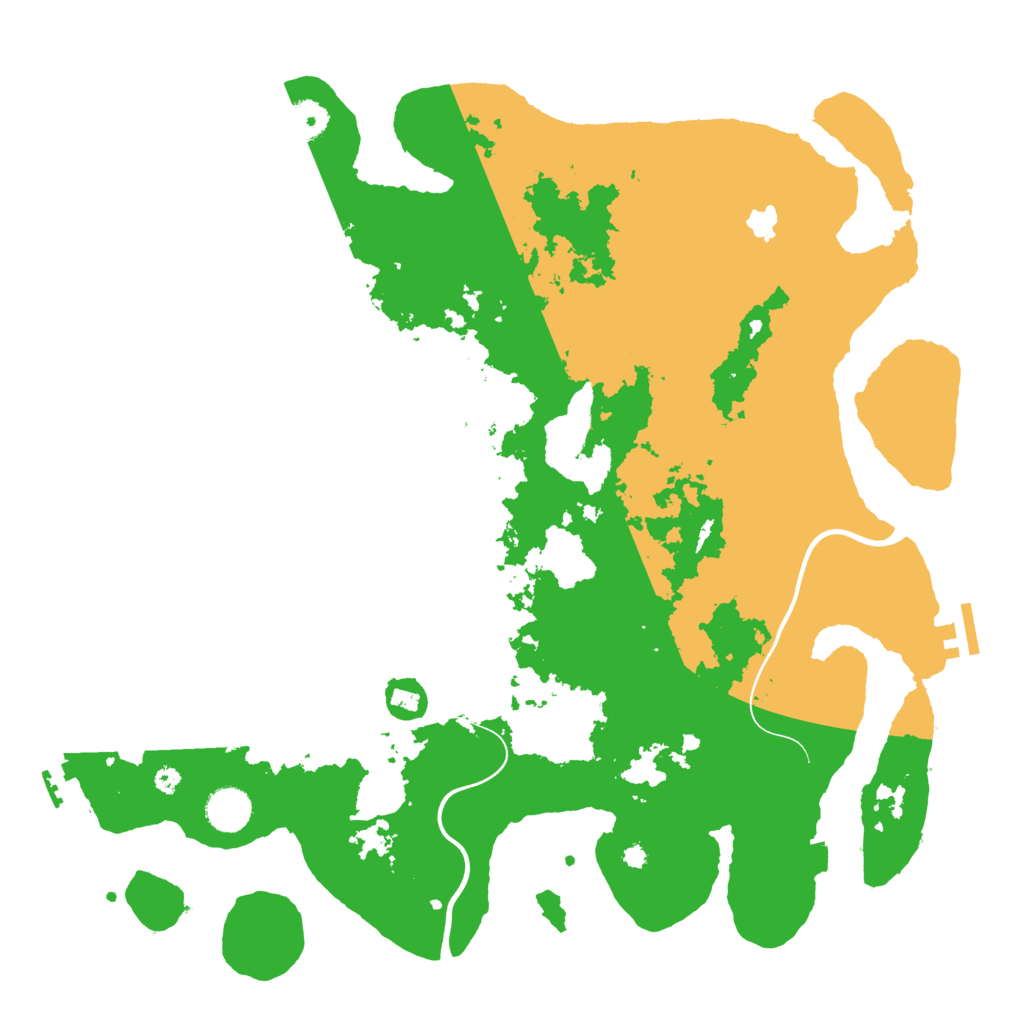 Biome Rust Map: Procedural Map, Size: 4000, Seed: 14581022