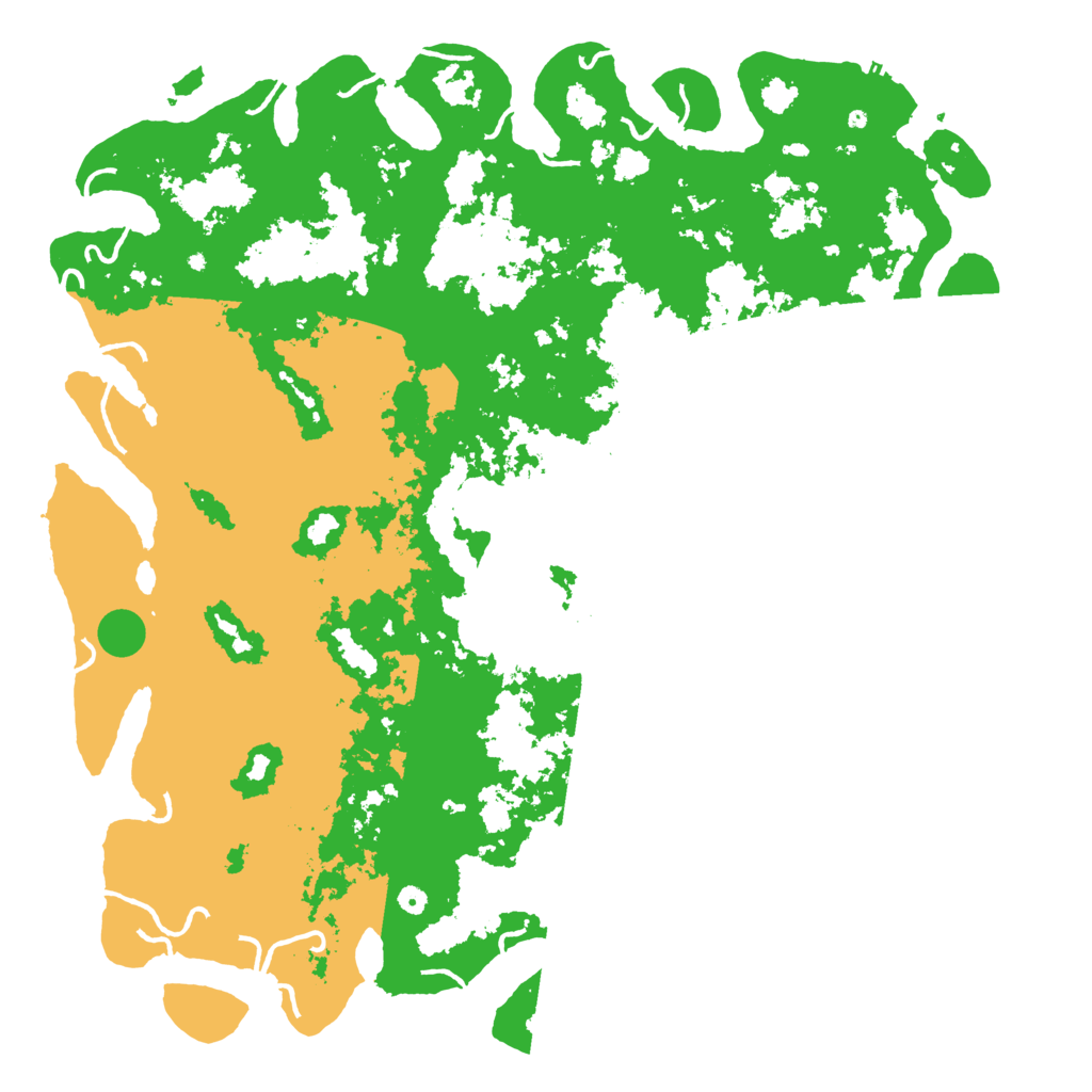 Biome Rust Map: Procedural Map, Size: 6000, Seed: 35630665