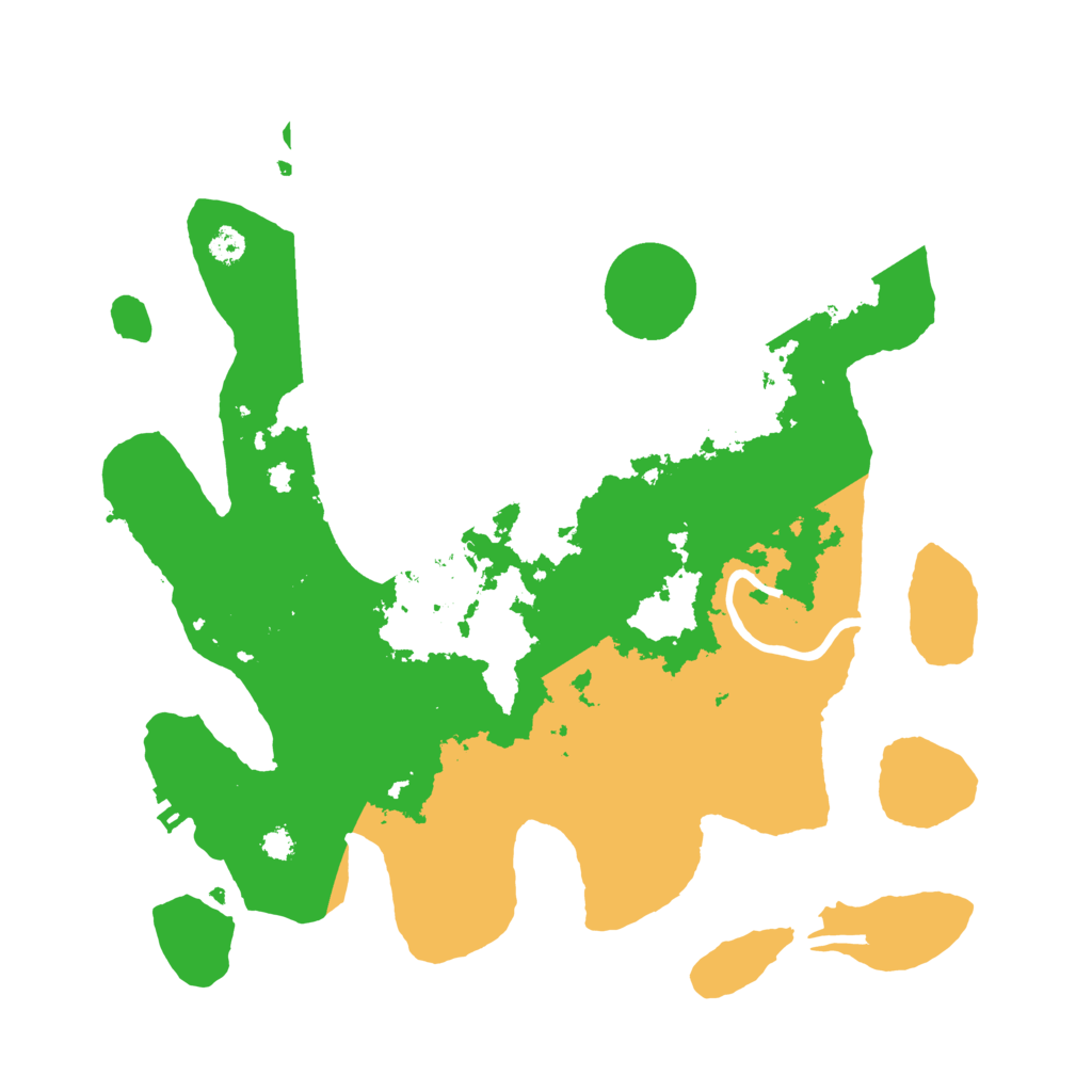 Biome Rust Map: Procedural Map, Size: 3200, Seed: 4086769
