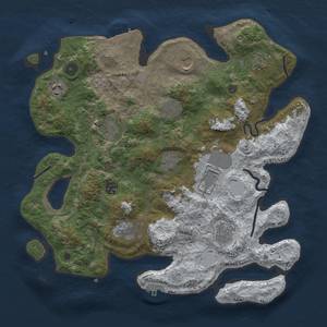 Thumbnail Rust Map: Procedural Map, Size: 3850, Seed: 522026307, 20 Monuments