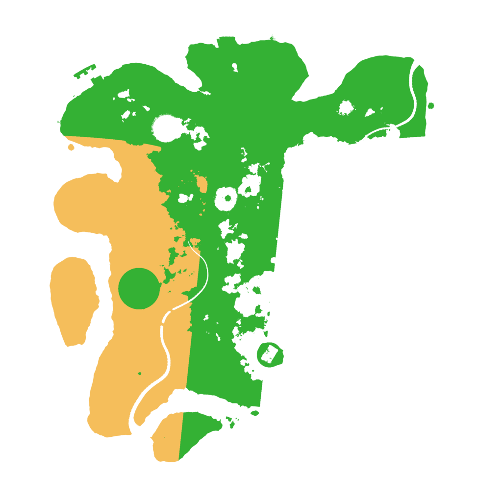 Biome Rust Map: Procedural Map, Size: 3200, Seed: 4189336