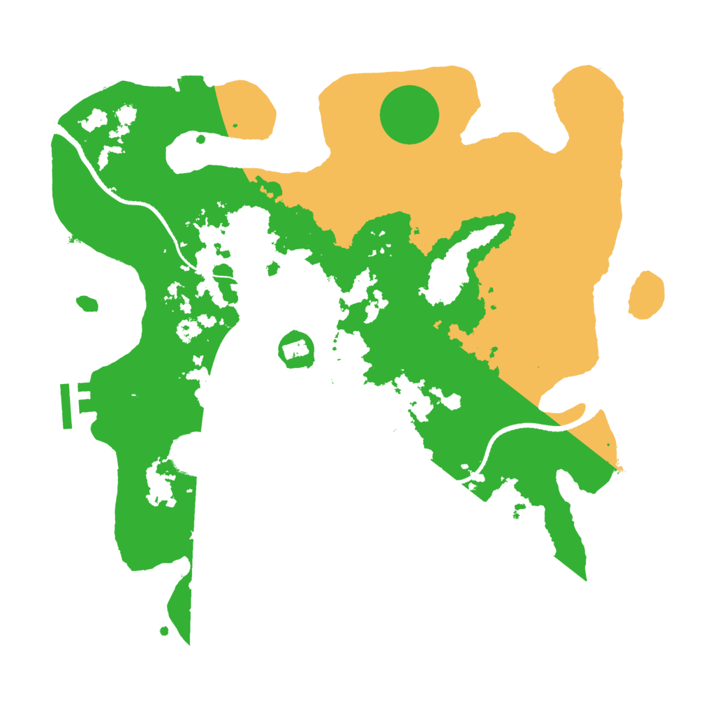 Biome Rust Map: Procedural Map, Size: 3200, Seed: 530836