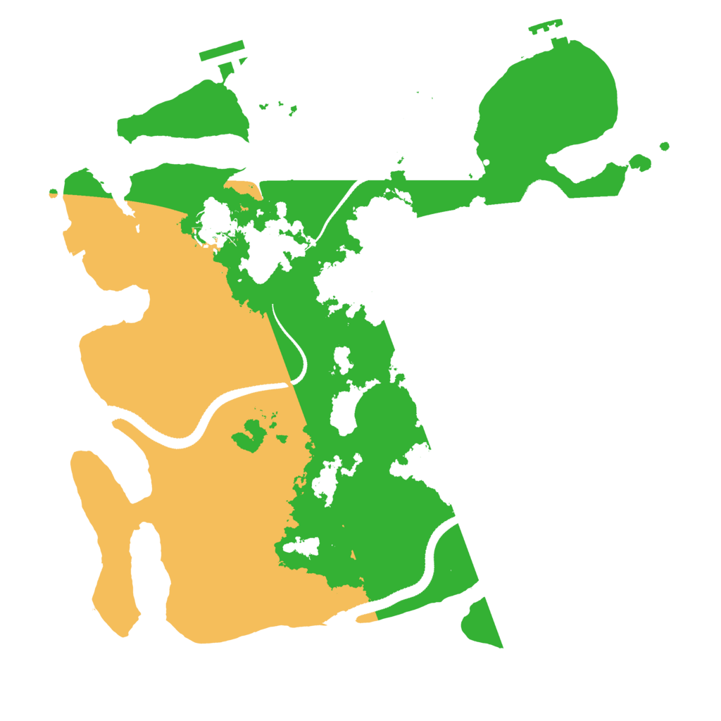 Biome Rust Map: Procedural Map, Size: 3200, Seed: 3612481