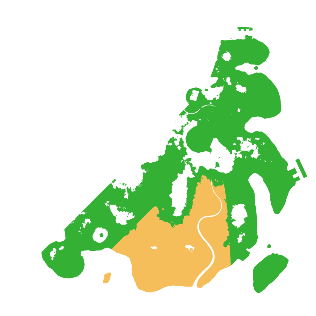 Biome Rust Map: Procedural Map, Size: 3200, Seed: 1956888