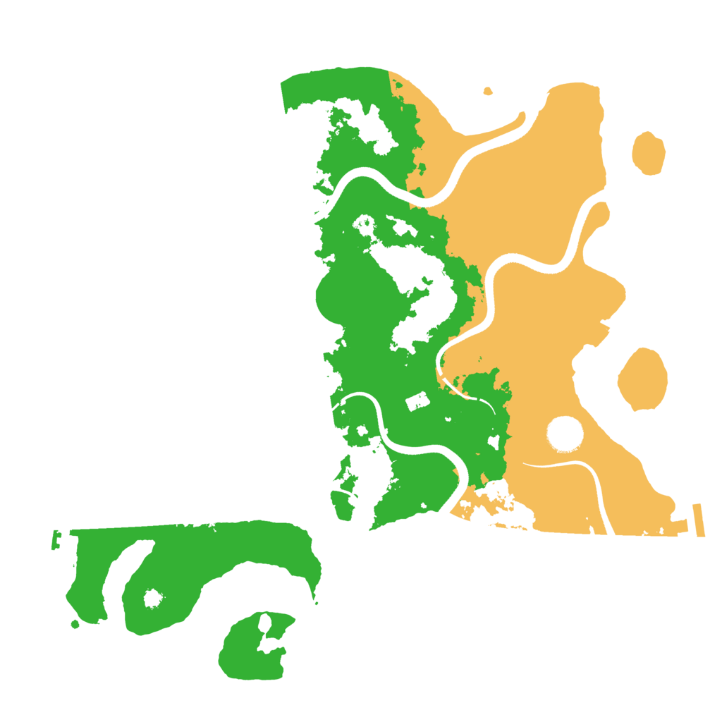 Biome Rust Map: Procedural Map, Size: 3500, Seed: 220421005
