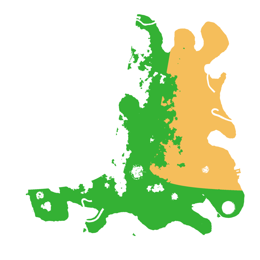 Biome Rust Map: Procedural Map, Size: 3500, Seed: 541418
