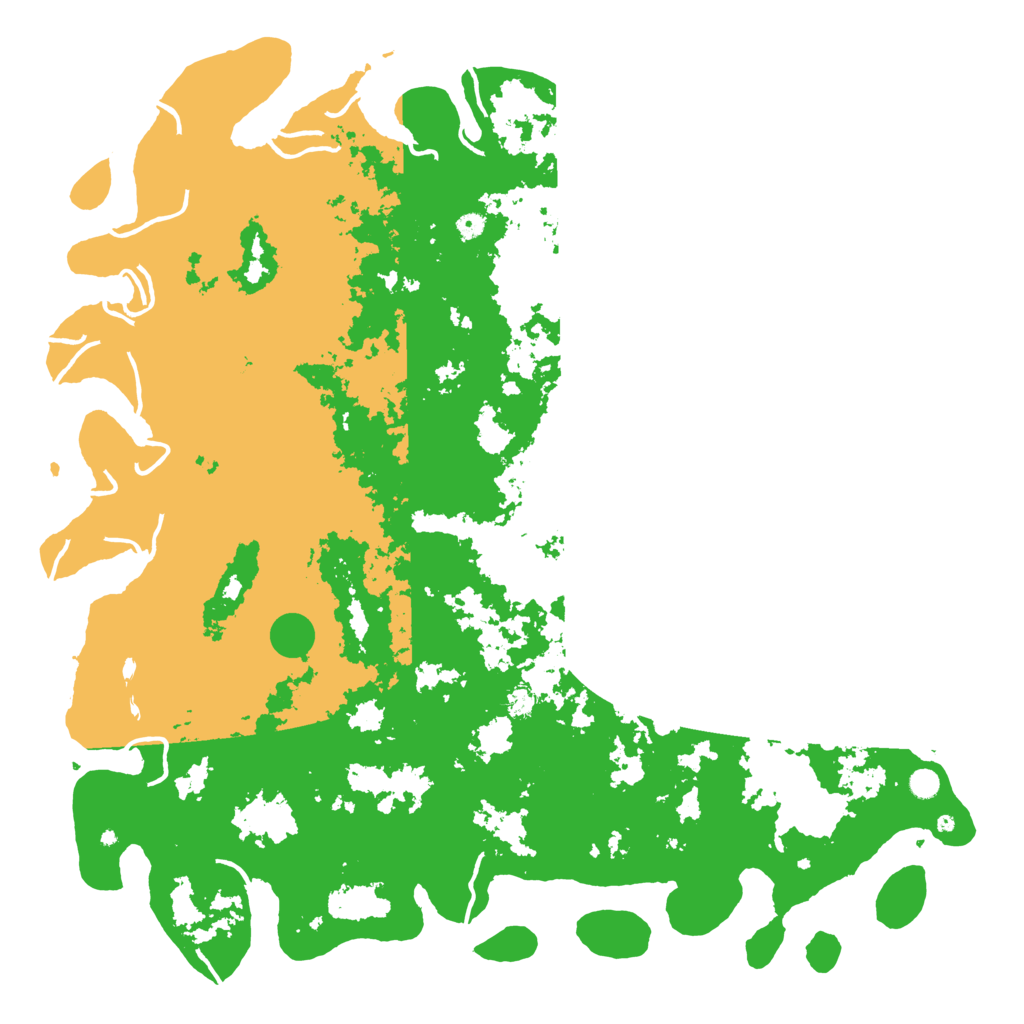 Biome Rust Map: Procedural Map, Size: 6000, Seed: 92266