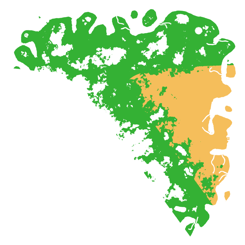 Biome Rust Map: Procedural Map, Size: 6000, Seed: 232007